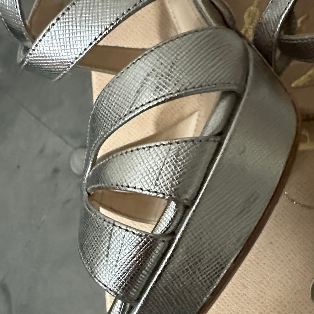 Prada Silver Strappy Heels - Picture 14 of 16
